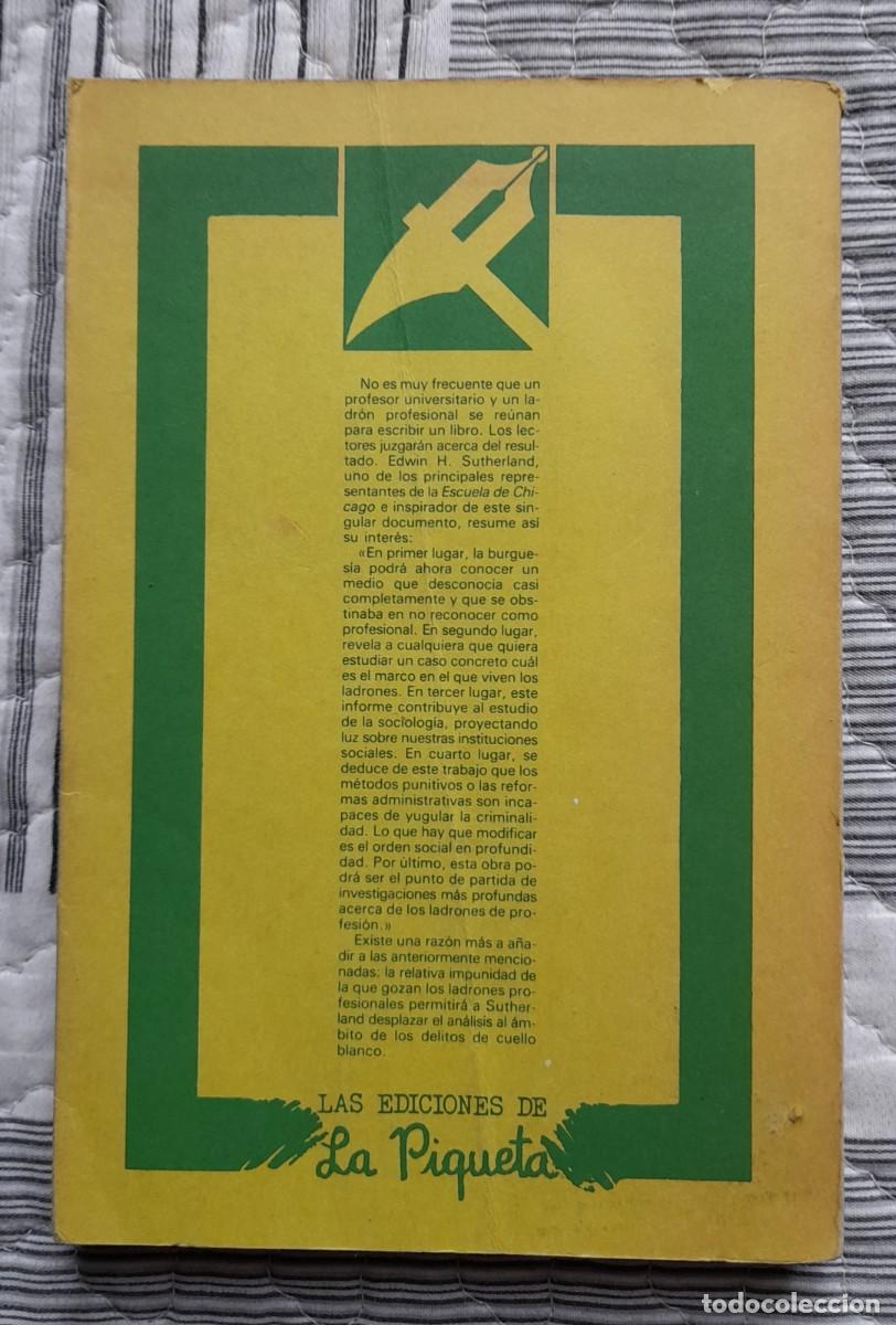 Libros de segunda mano: Ladrones profesionales - Foto 2