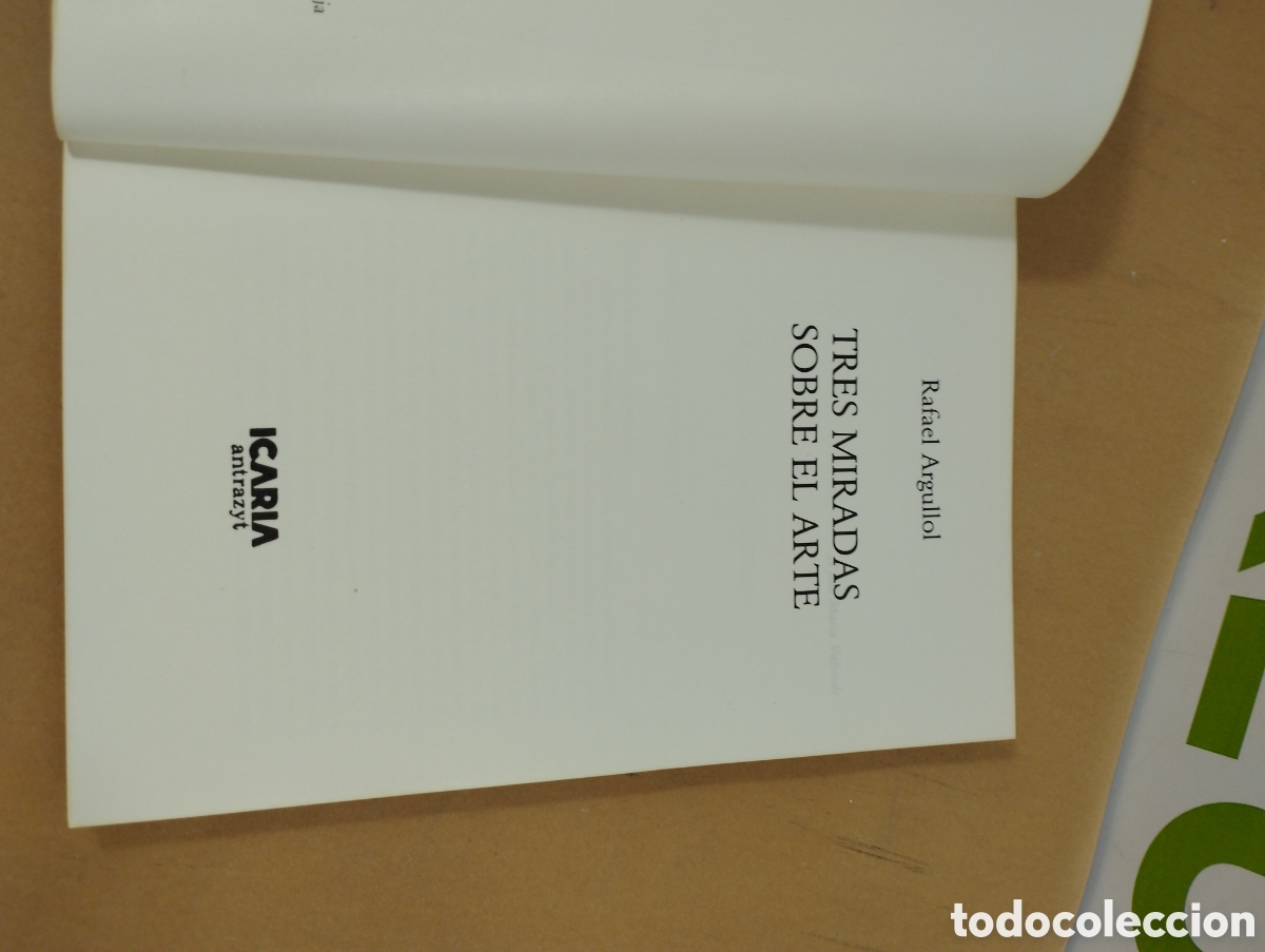Libros de segunda mano: Tres miradas sobre el arte. Rafael Argullol. Icaria. - Foto 3