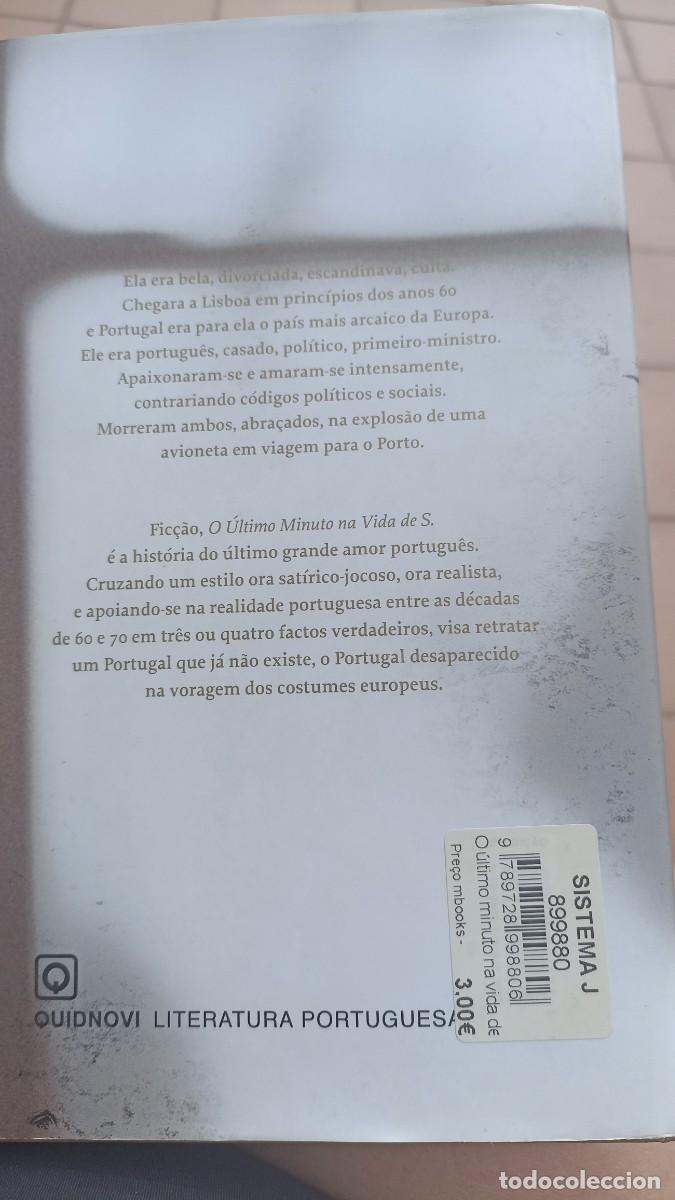 Libros de segunda mano: O &uacute;ltimo minuto na vida de S. - Foto 2