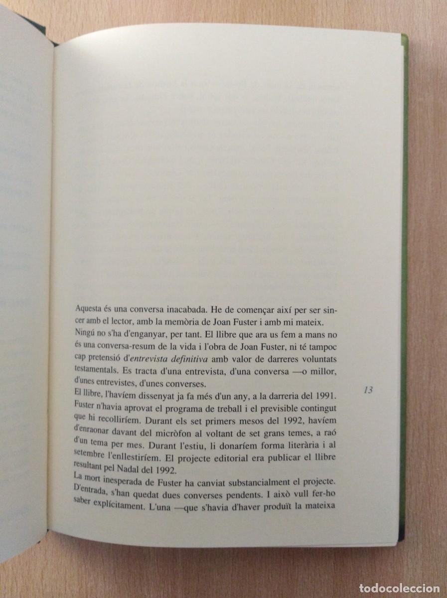 Libros de segunda mano: JOAN FUSTER. CONVERSES INACABADES. Toni Moll&agrave; - Foto 6