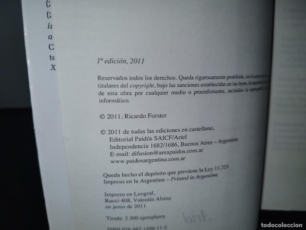 Libros de segunda mano: 70- LA MUERTE DEL H&Eacute;ROE - RICARDO FORSTER - PRIMERA EDICI&Oacute;N 2011 - Foto 4
