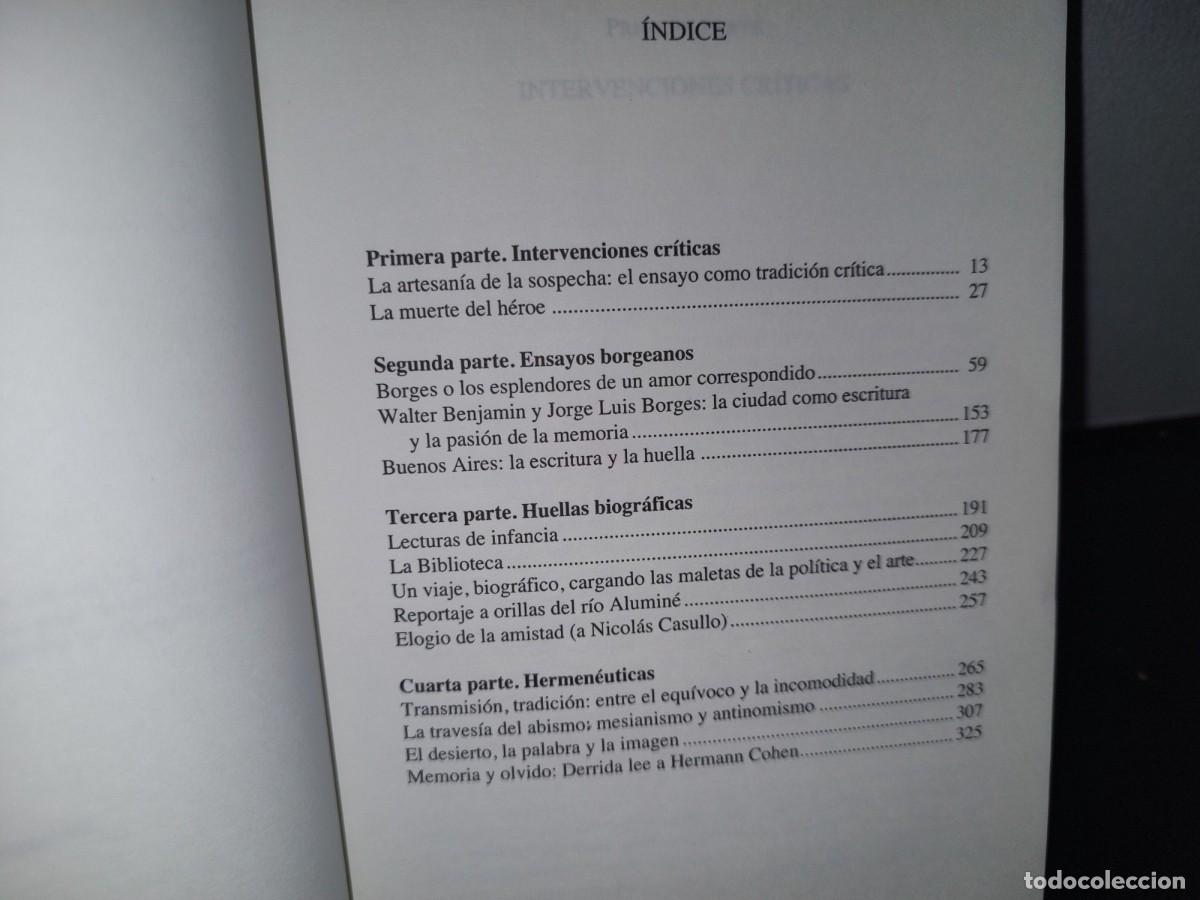 Libros de segunda mano: 70- LA MUERTE DEL H&Eacute;ROE - RICARDO FORSTER - PRIMERA EDICI&Oacute;N 2011 - Foto 5