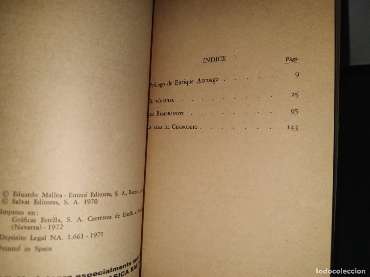Libros de segunda mano: 70- EL V&Iacute;NCULO - EDUARDO MALLEA - 1971 - Foto 4