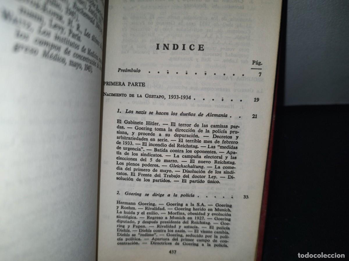 Libros de segunda mano: 70- LA GESTAPO - JACQUES DELARUE - 1972 - Foto 6