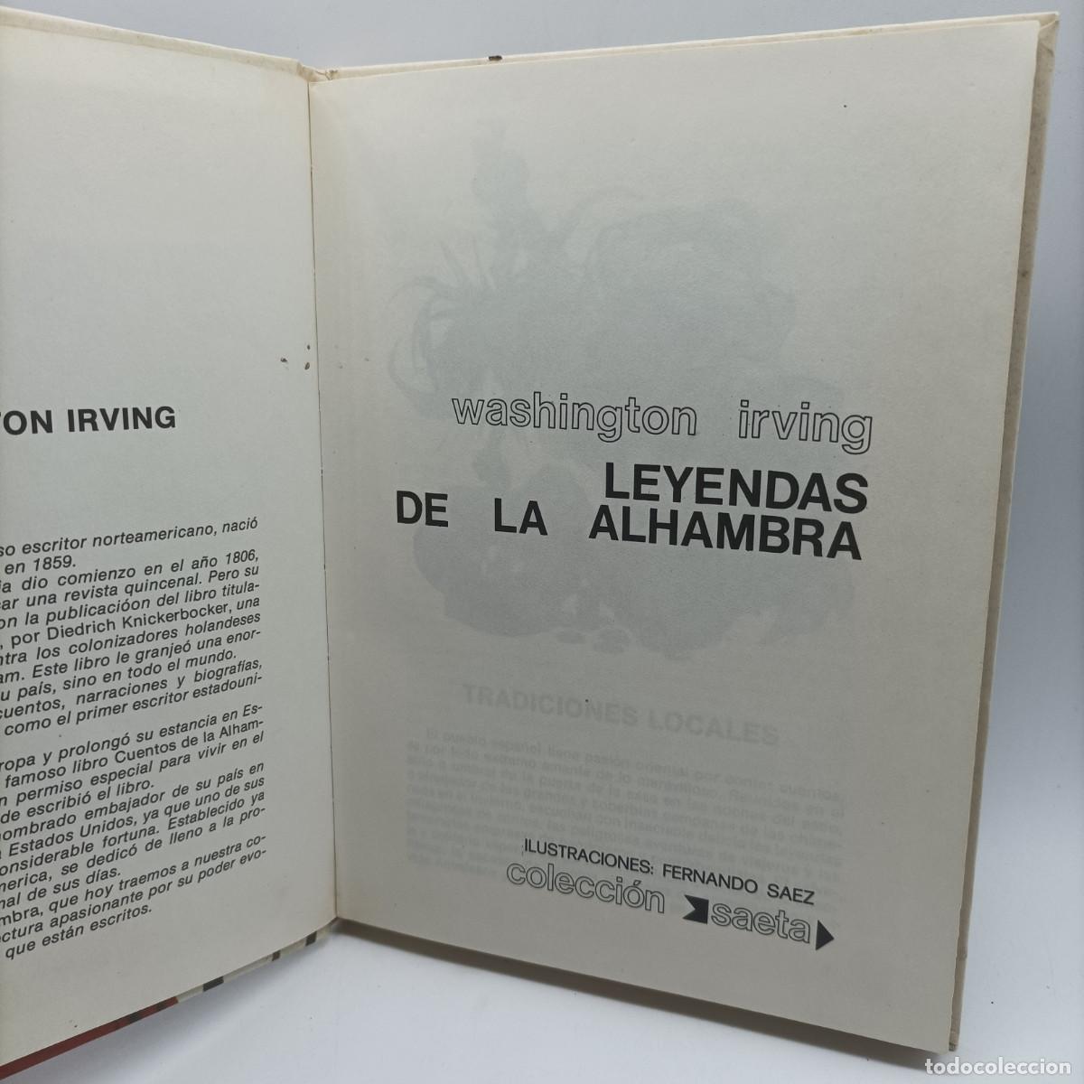 Libros de segunda mano: LAS LEYENDAS DE LA ALHAMBRA-WASHINGTON IRVING - Foto 2