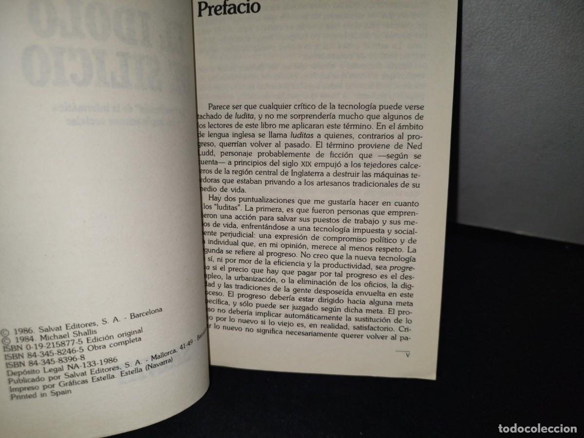 Libros de segunda mano: 70- EL &Iacute;DOLO DE SILICIO - MICHAEL SHALLIS - Foto 5