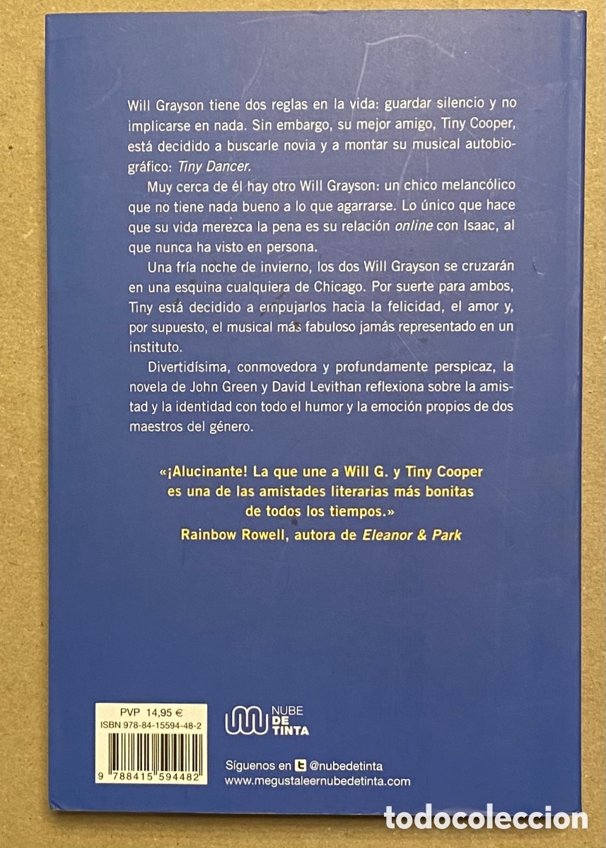 Libros de segunda mano: WILL GRAYSON, WILL GRAYSON. JOHN GREEN & DAVID LEVITHAN. NUBE DE TINTA 2015. - Foto 5