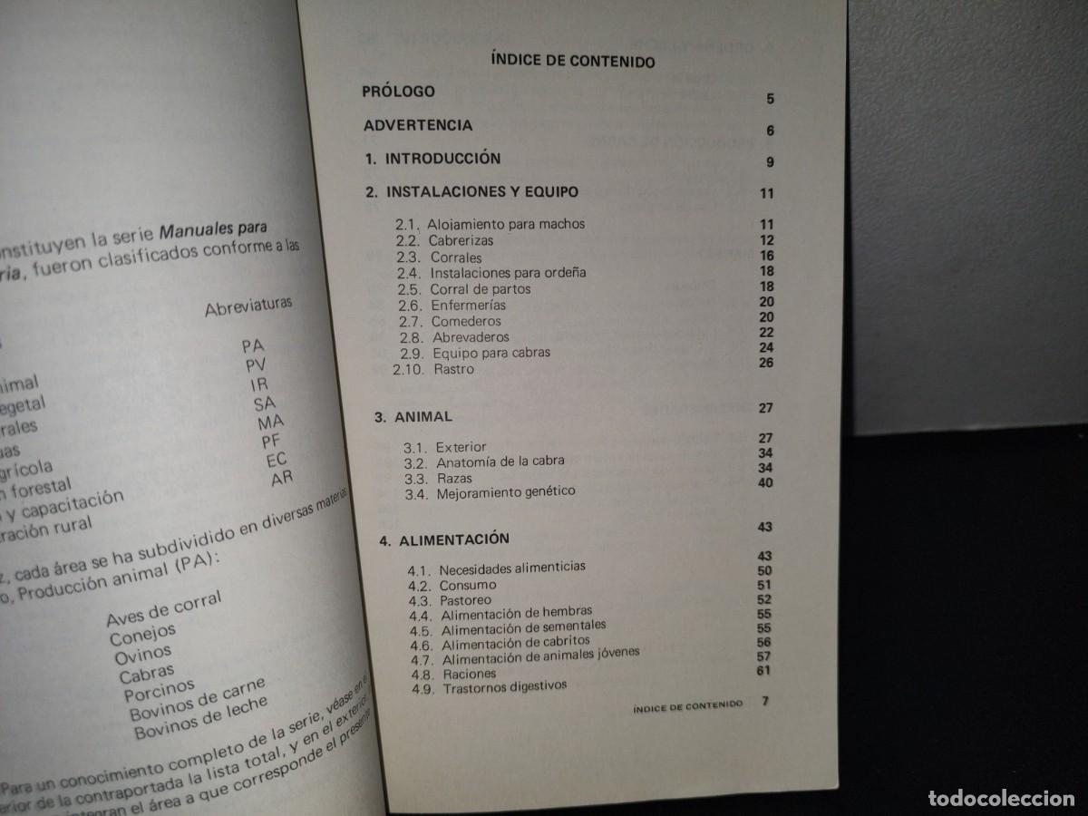 Libros de segunda mano: 70- MANUALES PARA EDUCACI&Oacute;N AGROPECUARIA. CABRAS - Foto 5