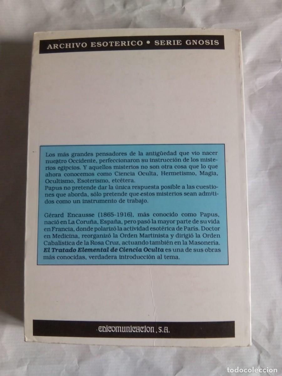 Libros de segunda mano: TRATADO ELEMENTAL DE CIENCIA OCULTA / PAPUS - Foto 2