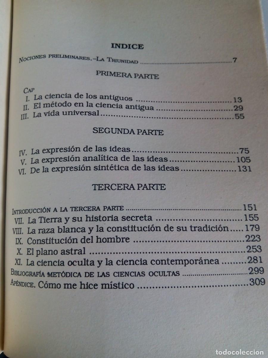 Libros de segunda mano: TRATADO ELEMENTAL DE CIENCIA OCULTA / PAPUS - Foto 6