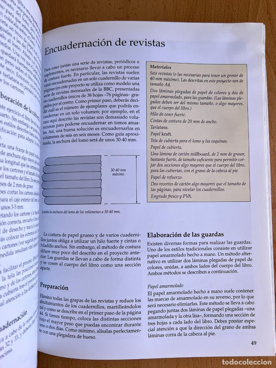 Libros de segunda mano: COMO HACER ENCUADERNACION ARTESANAL - ROB SHEPHERD - CELESTE EDICIONES 1996 - Foto 6