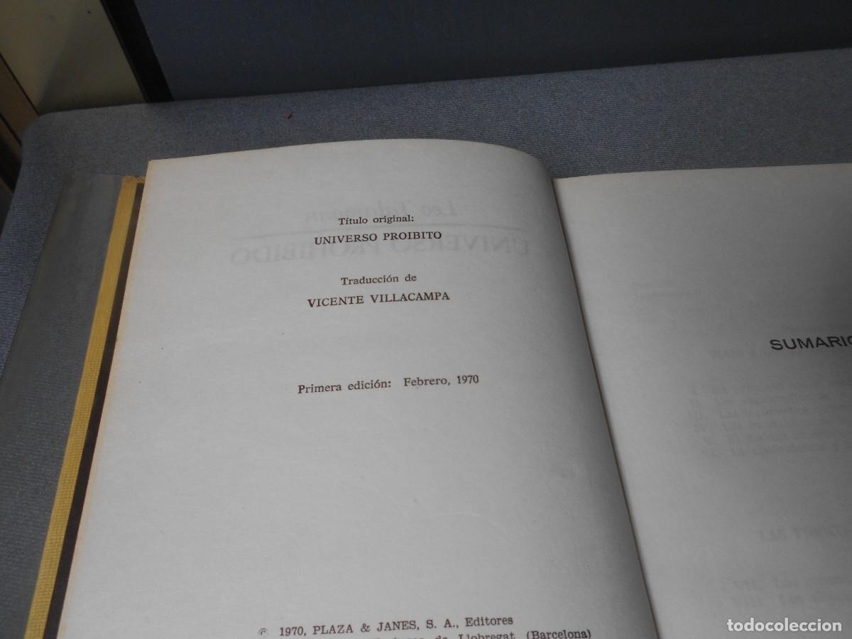 Libros de segunda mano: UNIVERSO PROHIBIDO - Foto 4