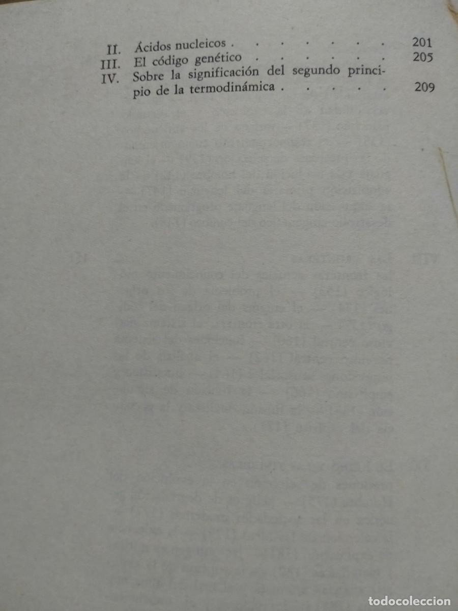 Libros de segunda mano: JACQUES MONOD. EL AZAR Y LA NECESIDAD .MONTE &Aacute;VILA - Foto 7