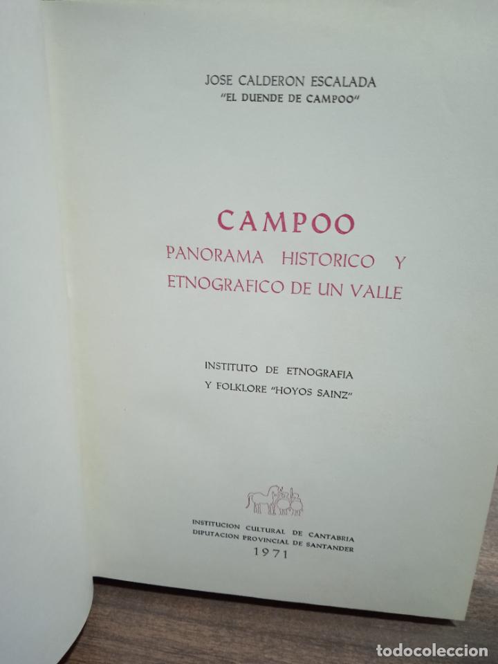 Libros de segunda mano: CAMPOO. JOSE CALDERON ESCALADA. 1971. PAGS : 235. - Foto 3