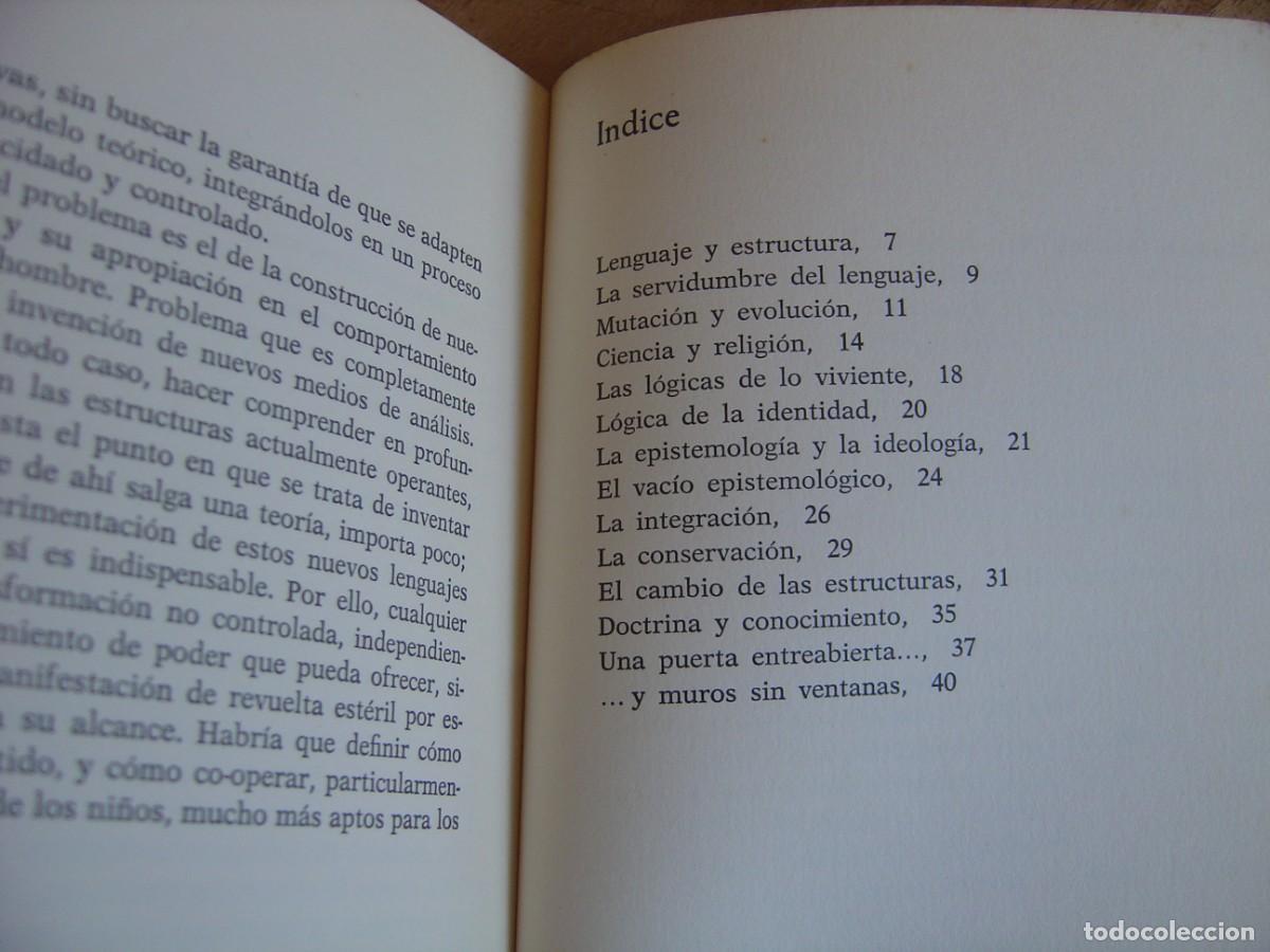 Libros de segunda mano: BIOLOG&Iacute;A E IDEOLOG&Iacute;A. M. JUFF&Eacute;. CUADERNOS BETA. 1972 - Foto 6