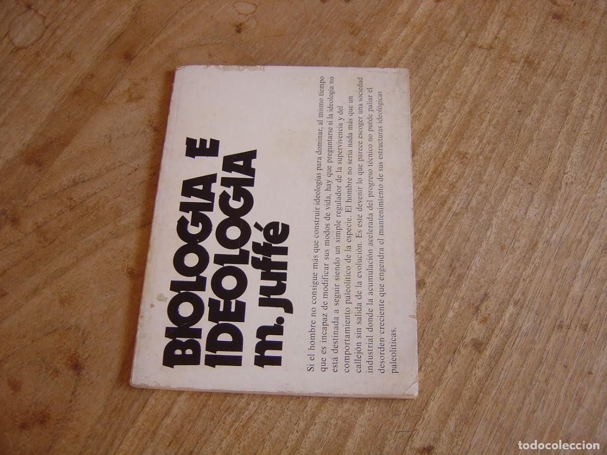 Libros de segunda mano: BIOLOG&Iacute;A E IDEOLOG&Iacute;A. M. JUFF&Eacute;. CUADERNOS BETA. 1972 - Foto 1