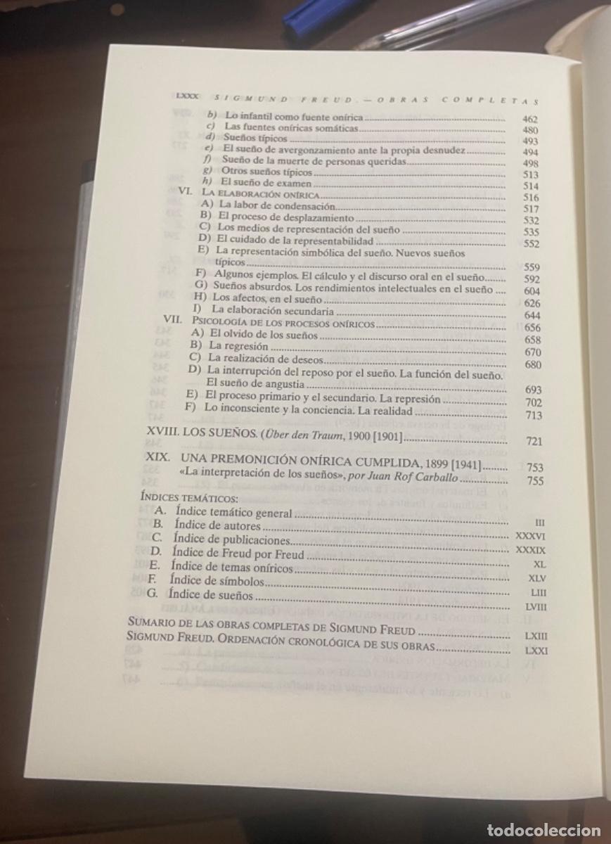 Libros de segunda mano: SIGMUND FREUD, OBRAS COMPLETAS TOMO 1 - Foto 4