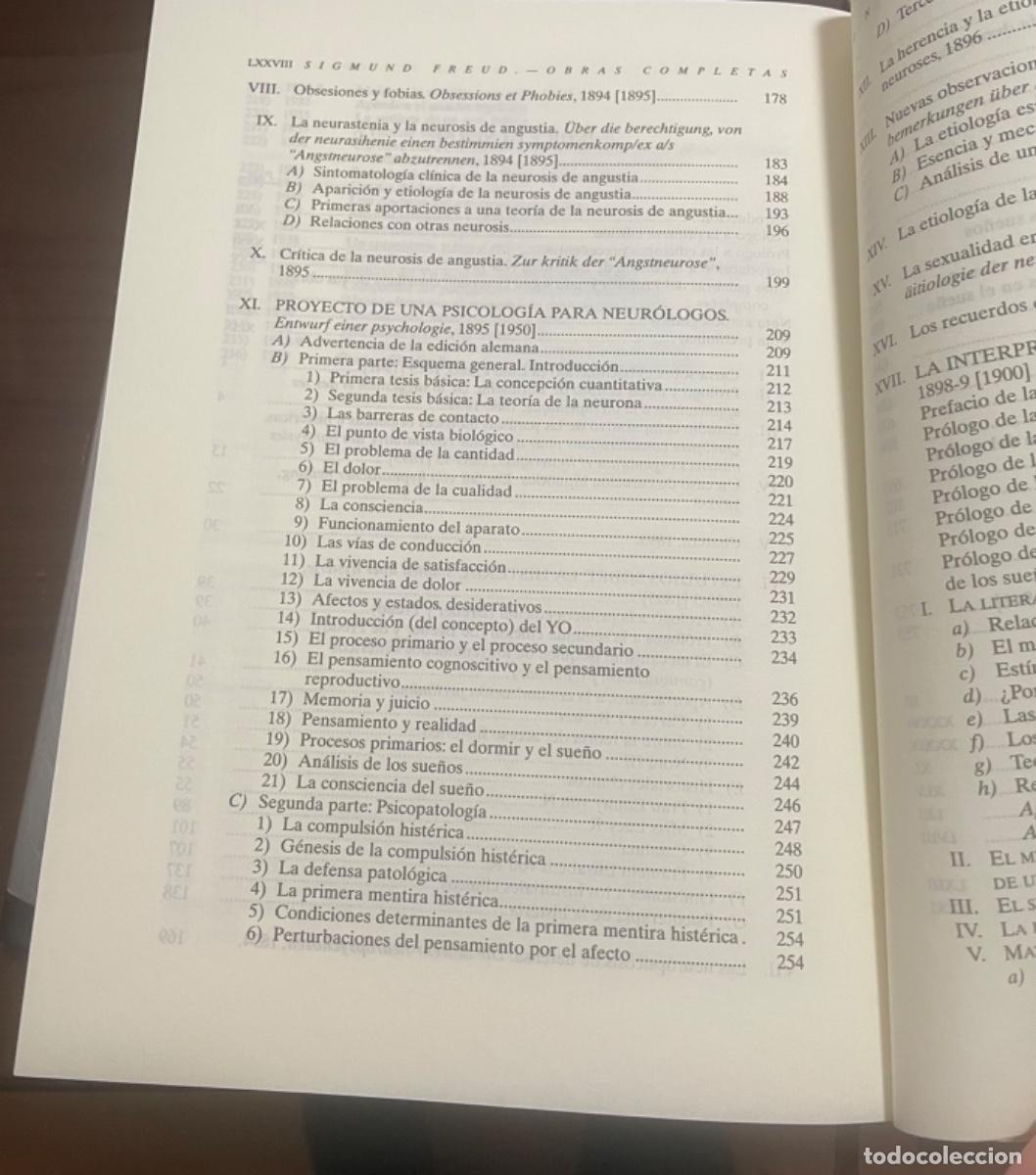 Libros de segunda mano: SIGMUND FREUD, OBRAS COMPLETAS TOMO 1 - Foto 6
