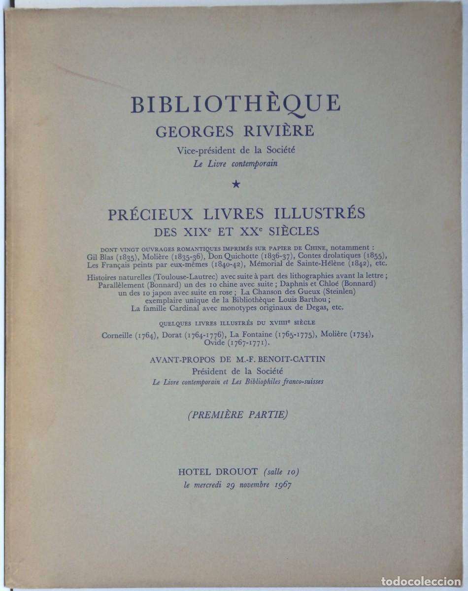 Libros de segunda mano: Biblioth&egrave;que Georges Rivi&egrave;re * Pr&eacute;cieux livres illustr&eacute;s des XIX et XX si&egrave;cles