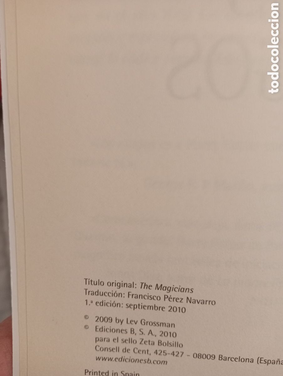 Libros de segunda mano: Los magos Lev grossman PRIMERA EDICI&Oacute;N - Foto 2