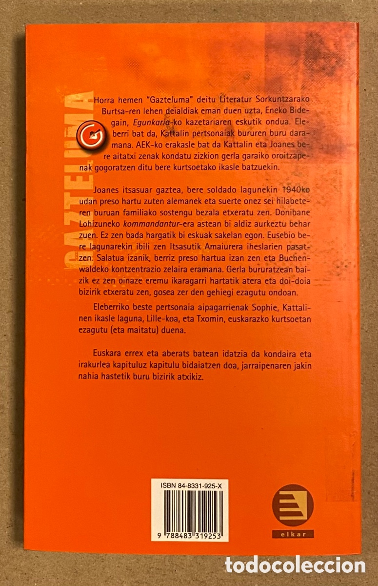 Libros de segunda mano: AMBROXIO. ENEKO BIDEGAIN. ELKAR ARGITALETXEA 2002. EUSKARAZ. - Foto 5