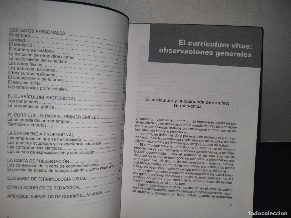 Libros de segunda mano: 71- EL CURR&Iacute;CULUM VITAE QUE TRIUNFA - EDITORIAL DE VECCHI - Foto 5