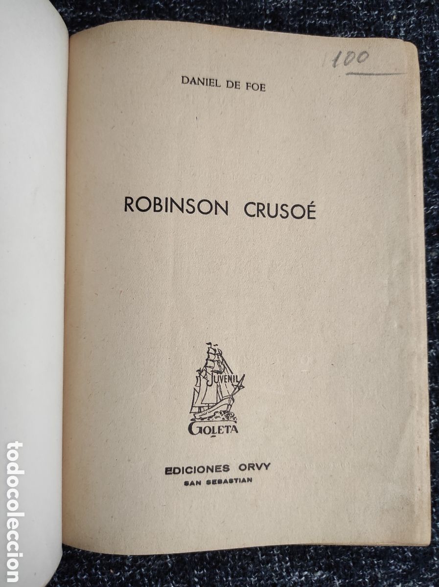 Libros de segunda mano: ROBINSON CRUSOE. / DANIEL DEFOE -ED. EDICIONES ORVY - Foto 2