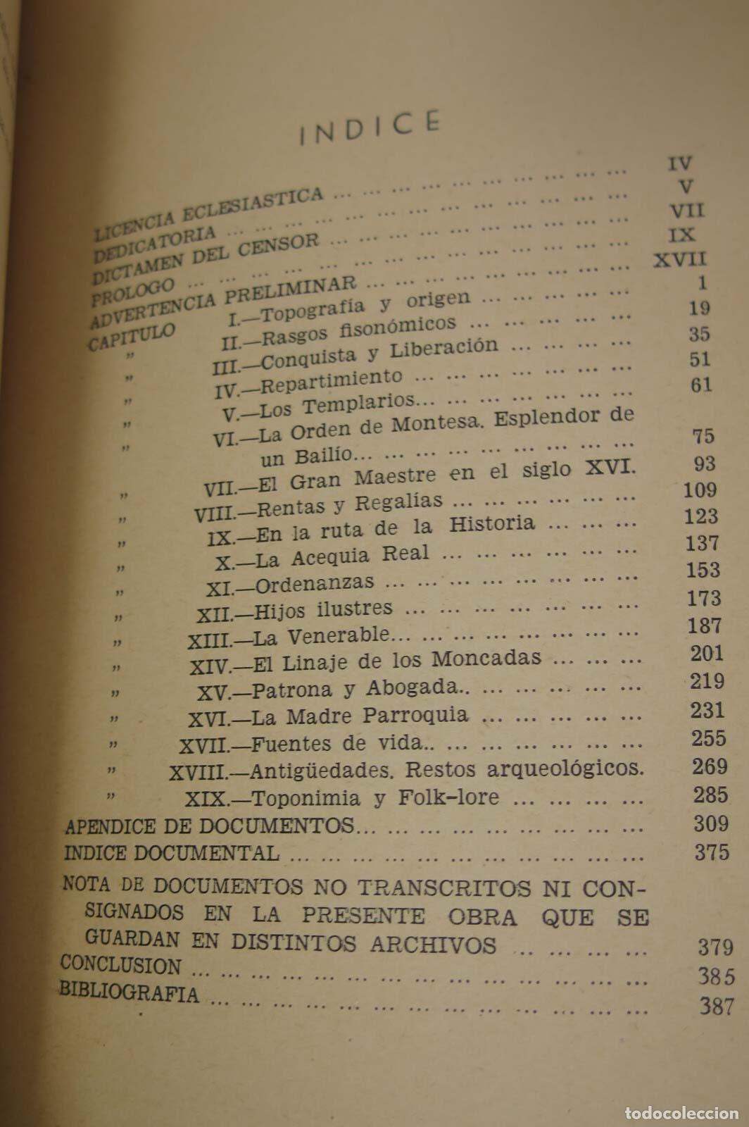 Libros de segunda mano: LA CIUDAD DE MONCADA. (ENSAYO HISTORICO). LLORENS Y RAGA - Foto 2