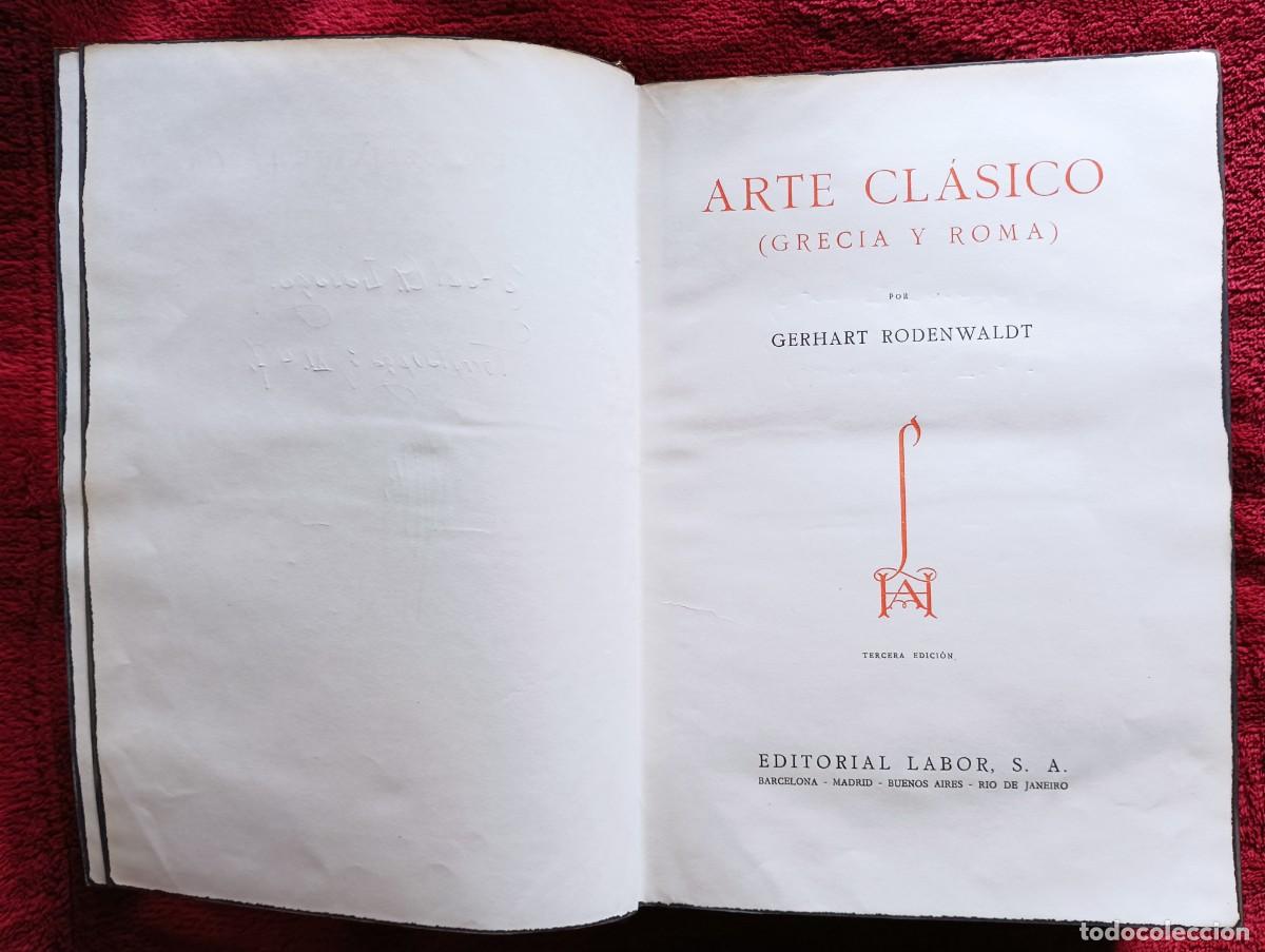 Libros de segunda mano: ARTE CLASICO POR GERHART RODENWALDT - Foto 5
