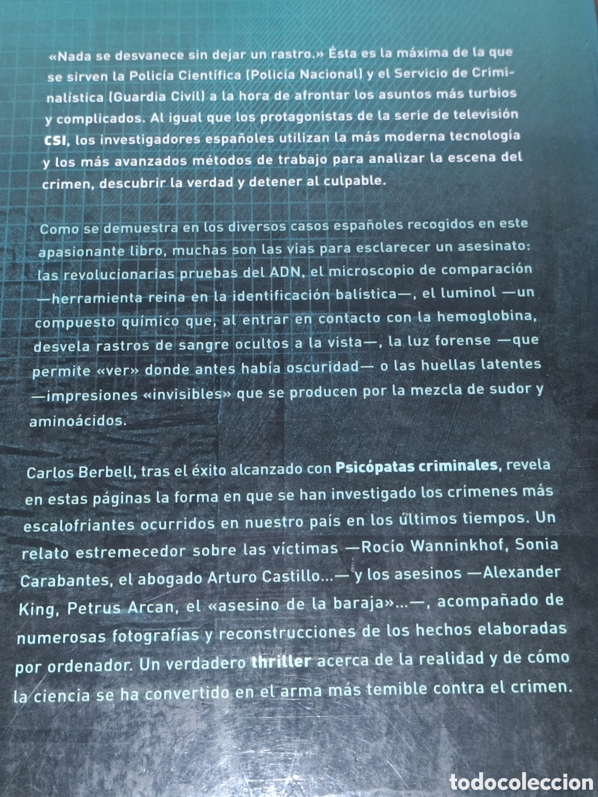 Libros de segunda mano: CSI. Casos reales espa&ntilde;oles. Carlos Berbell - Foto 2