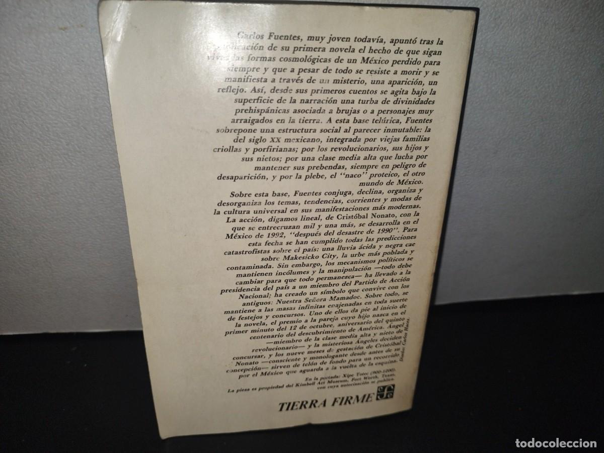 Libros de segunda mano: 29- CRISTOBAL NONATO - CARLOS FUENTES - PRIMERA EDICI&Oacute;N 1987 - Foto 3