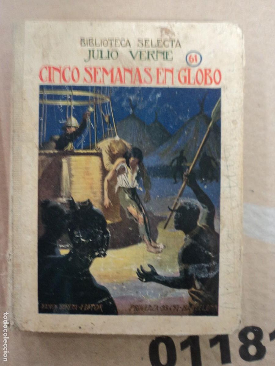Libros de segunda mano: Cinco Semanas en Globo - Julio Verne - Biblioteca selecta 1934 - Foto 1