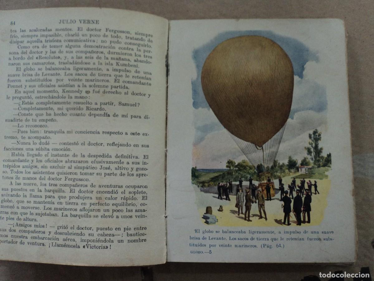 Libros de segunda mano: Cinco Semanas en Globo - Julio Verne - Biblioteca selecta 1934 - Foto 4