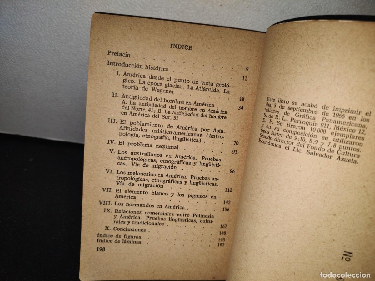 Libros de segunda mano: 71- LOS OR&Iacute;GENES DEL HOMBRE AMERICANO - PAUL RIVET - 1966 - Foto 5