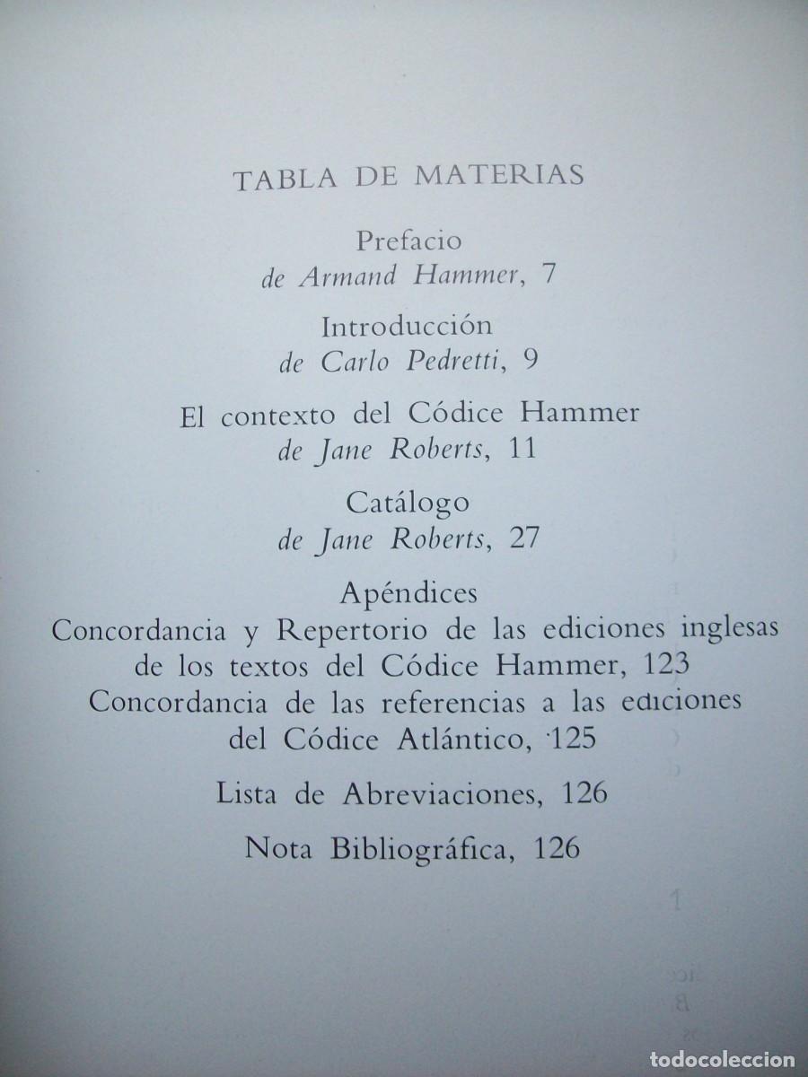Libros de segunda mano: EL CODICE HAMMER DE LEONARDO DA VINCI. LAS AGUAS, LA TIERRA Y EL UNIVERSO. - Foto 2