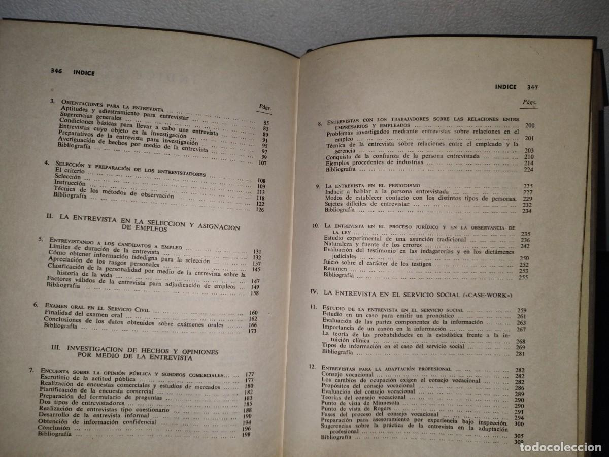 Libros de segunda mano: 71- C&Oacute;MO ENTREVISTAR - WALTER VAN DYKE BINGHAM - EDICIONES RIALP, S. A. 1973 - Foto 6
