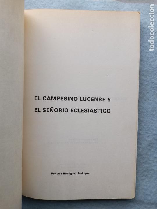 Libros de segunda mano: El Campesino Lucense y El Se&ntilde;or&iacute;o Eclesi&aacute;stico. Luis Rodr&iacute;guez. - Foto 2