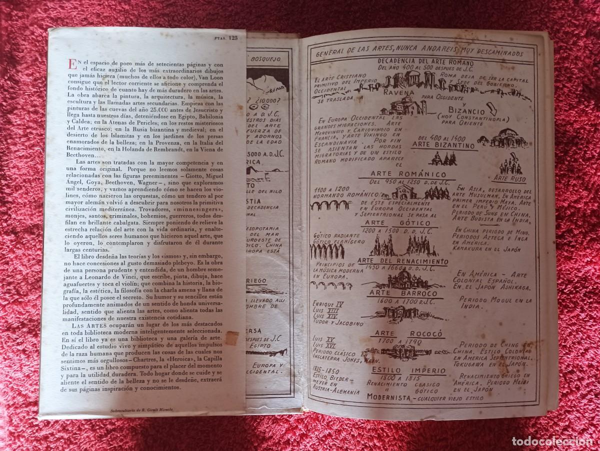 Libros de segunda mano: LAS ARTES H. W. VAN LOON - Foto 7