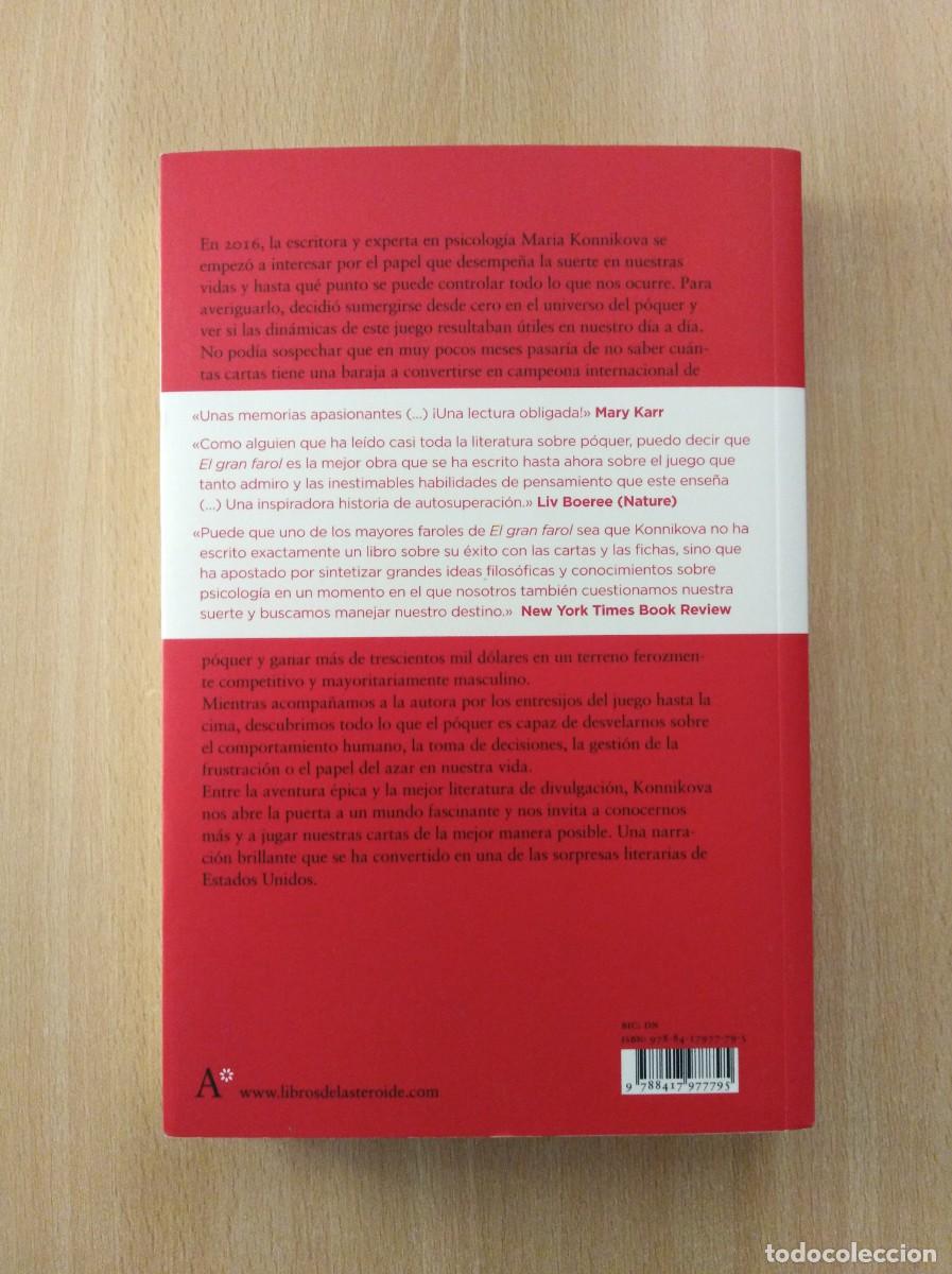 Libros de segunda mano: EL GRAN FAROL. Maria Konnikova - Foto 3