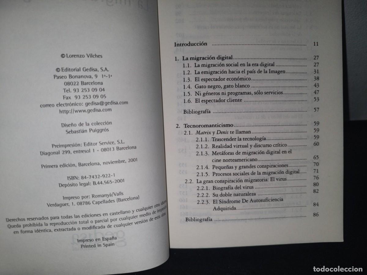Libros de segunda mano: 71- LA MIGRACI&Oacute;N DIGITAL - LORENZO VILCHES - 2001 - Foto 4