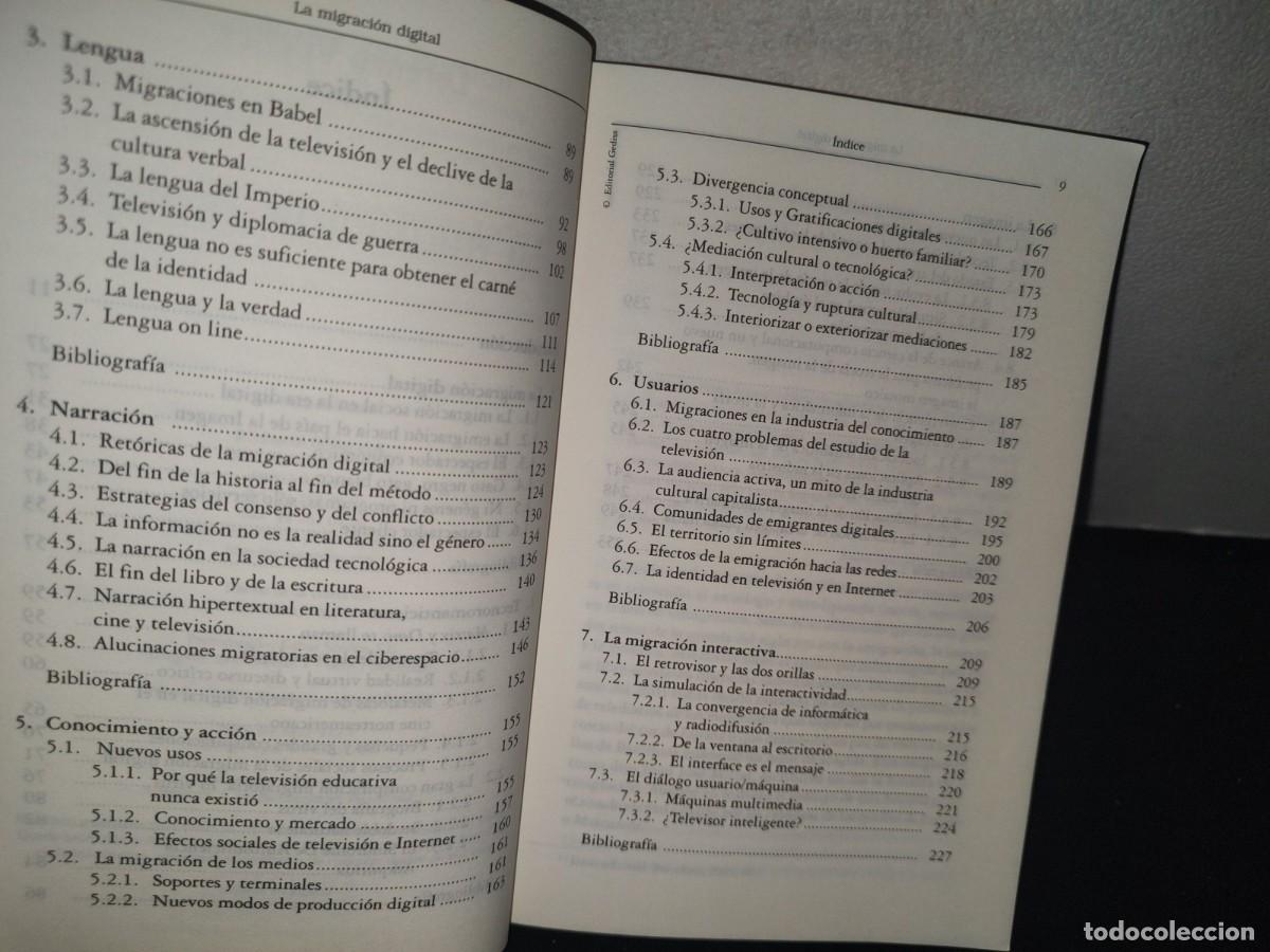 Libros de segunda mano: 71- LA MIGRACI&Oacute;N DIGITAL - LORENZO VILCHES - 2001 - Foto 5