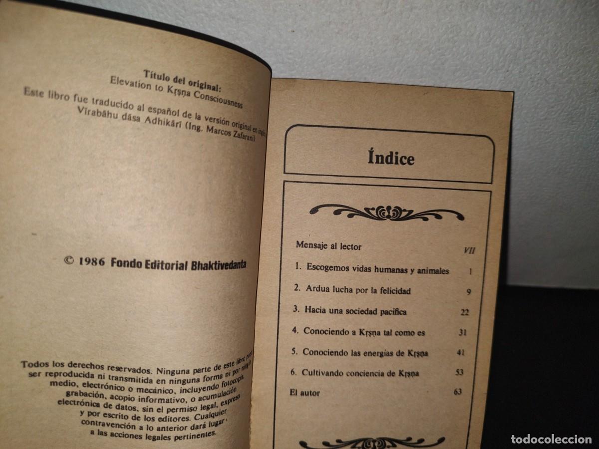 Libros de segunda mano: 71- ELEV&Aacute;NDOSE A LA CONCIENCIA DE KRSNA - 1986 - Foto 4