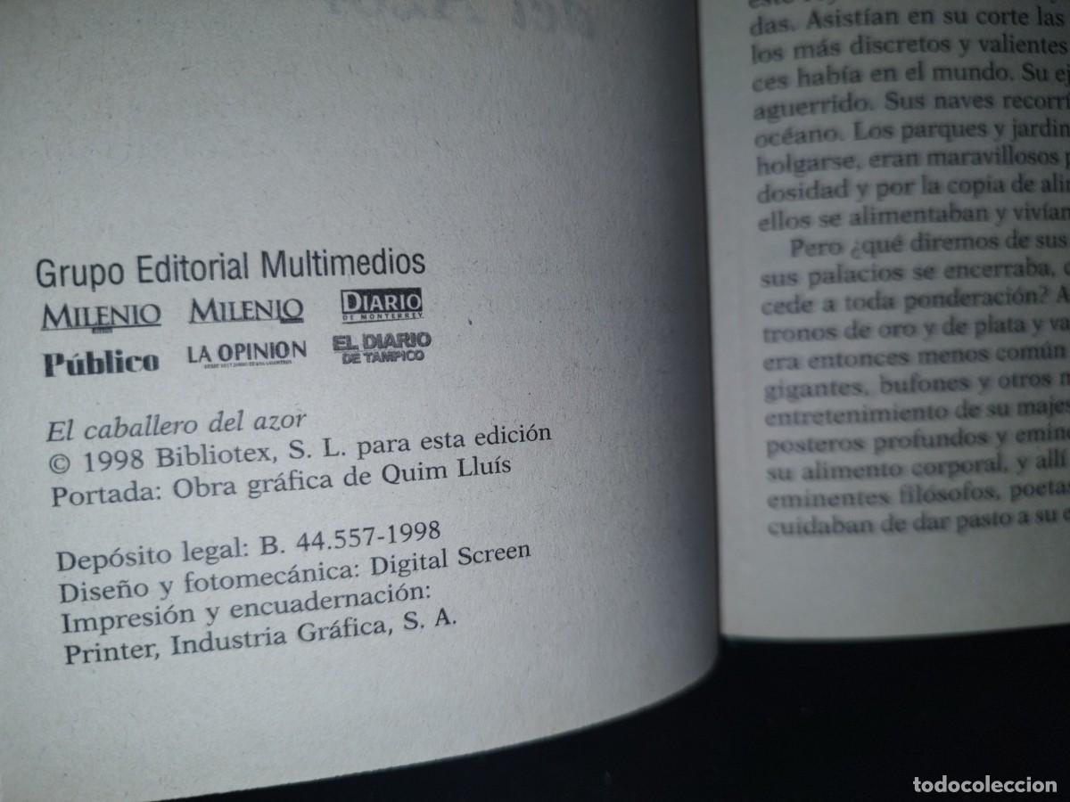 Libros de segunda mano: 71- EL CABALLERO DEL AZOR - JUAN VALERA - Foto 4