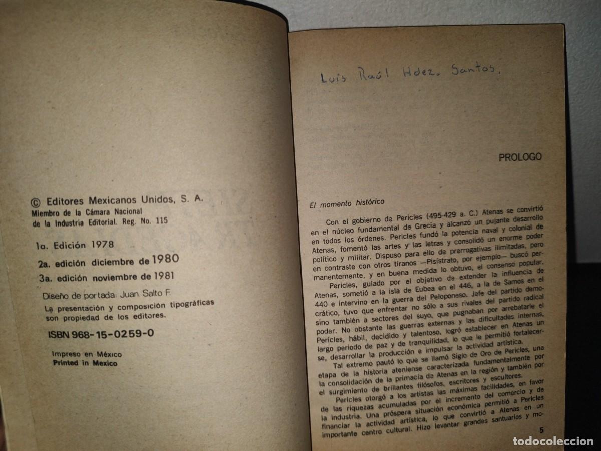 Libros de segunda mano: 71- LAS SIETE TRAGEDIAS. S&Oacute;FOCLES - EDITORES MEXICANOS UNIDOS - 1981 - Foto 3