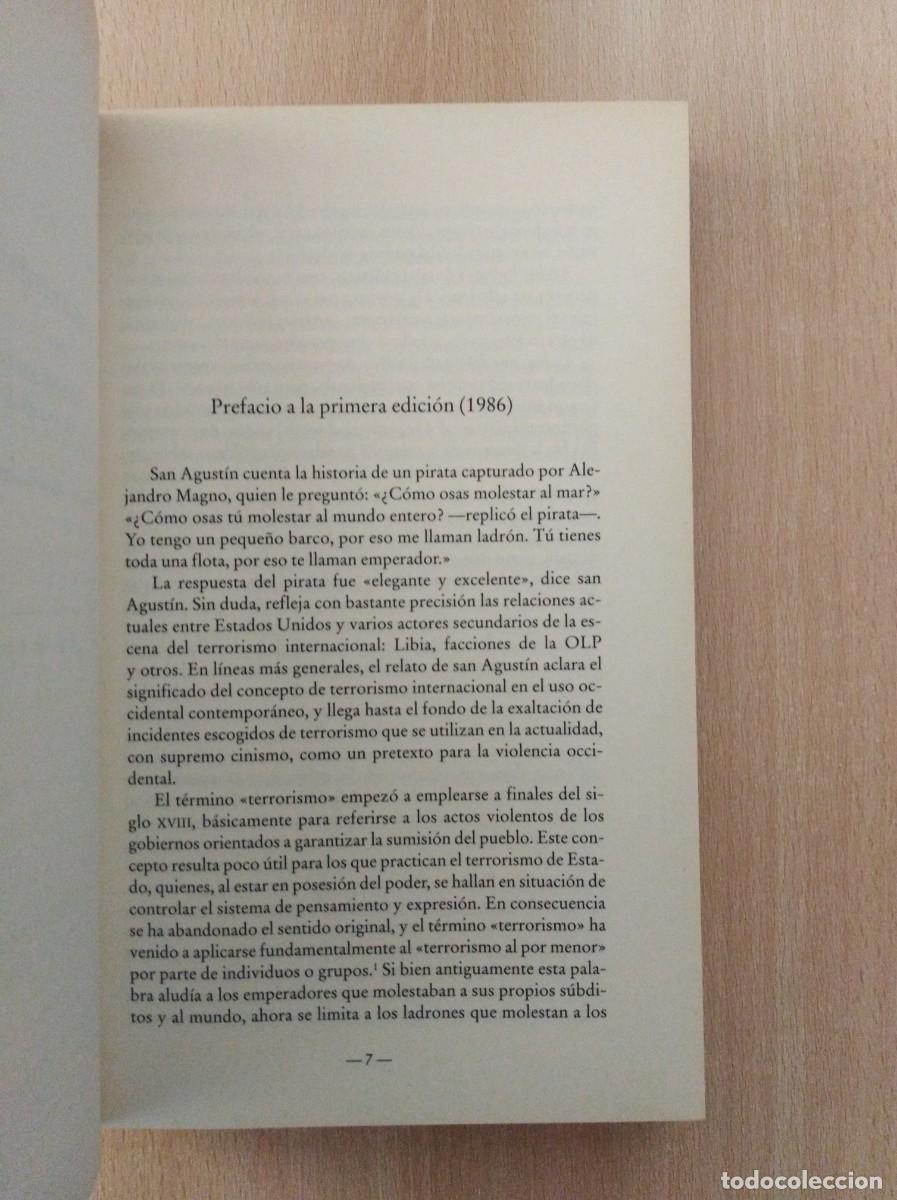 Libros de segunda mano: PIRATAS Y EMPERADORES. Noam Chomsky - Foto 5