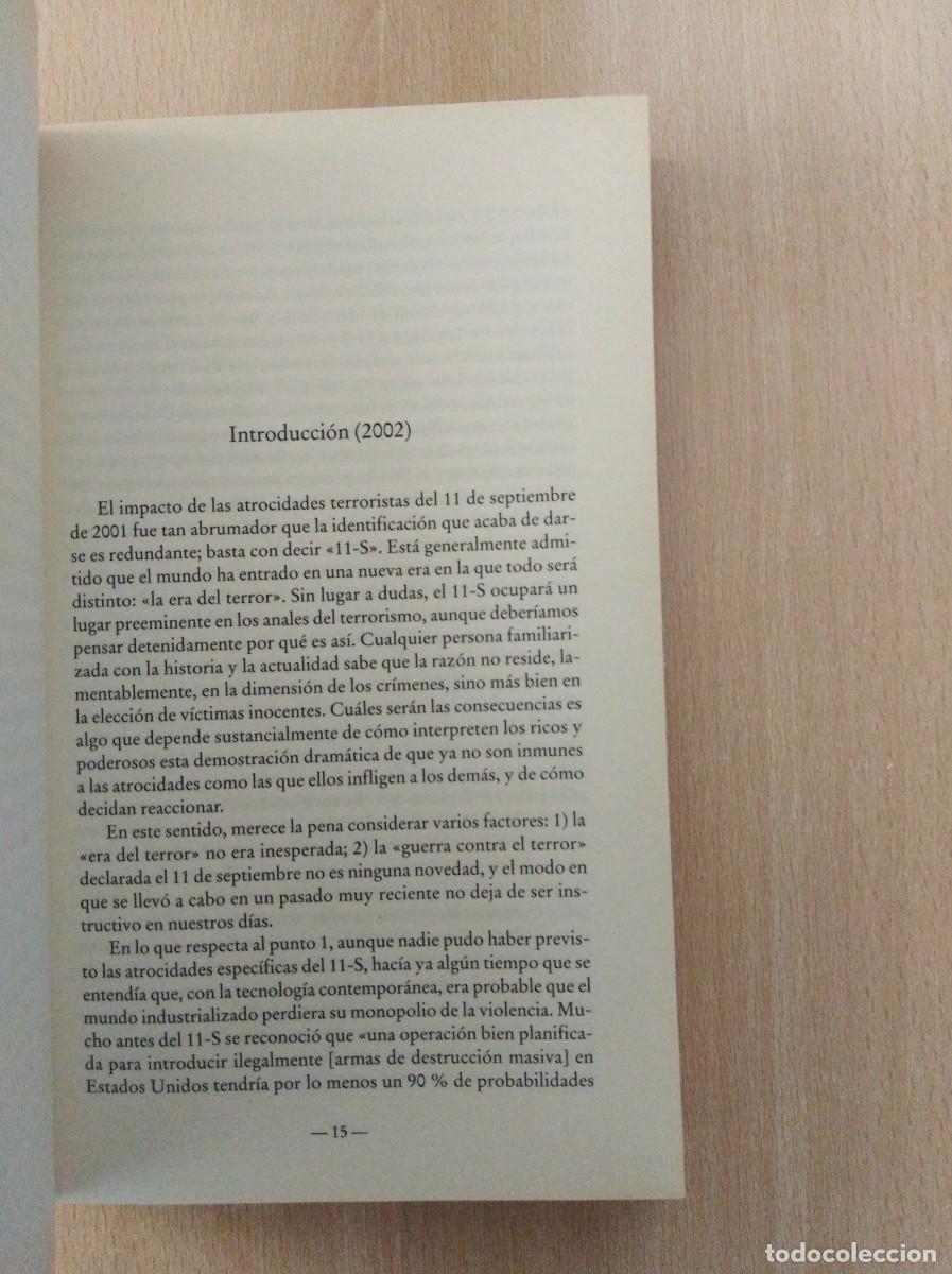 Libros de segunda mano: PIRATAS Y EMPERADORES. Noam Chomsky - Foto 6