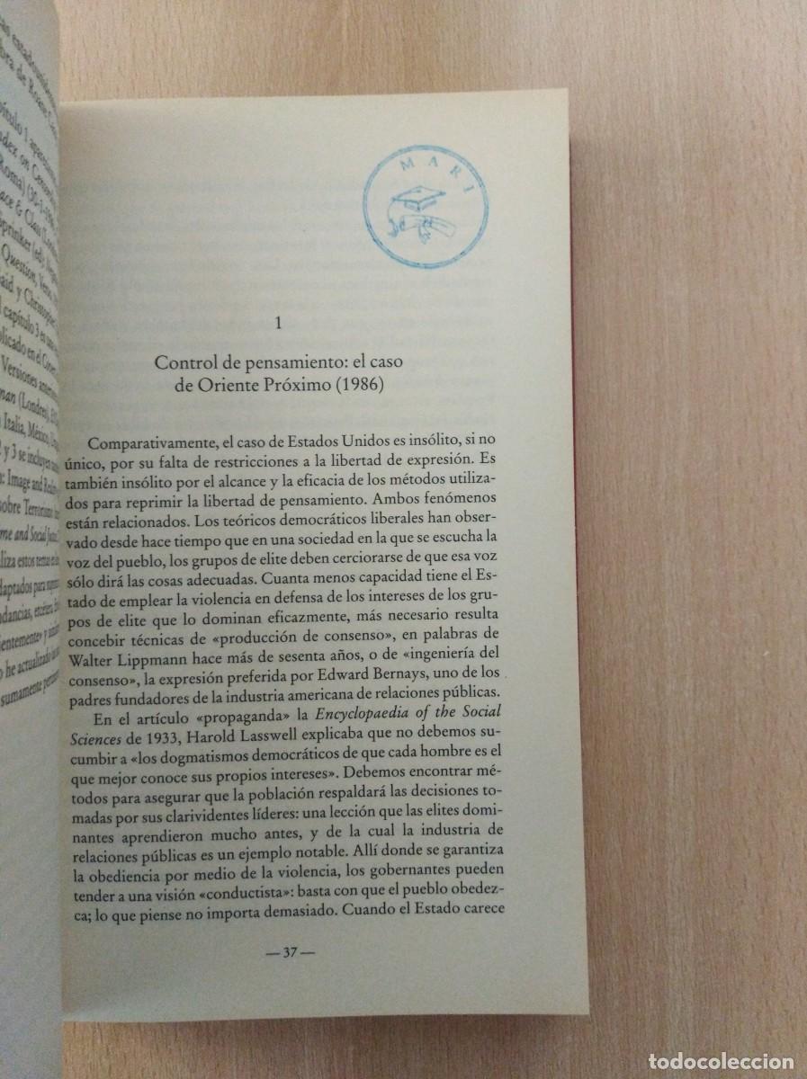 Libros de segunda mano: PIRATAS Y EMPERADORES. Noam Chomsky - Foto 7