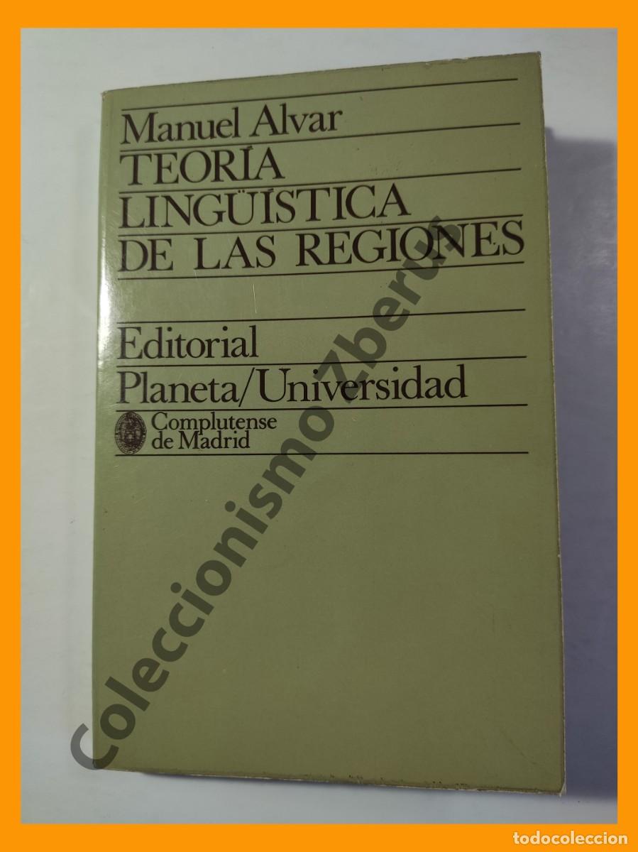 Libros de segunda mano: Teoria Linguistica de las Regiones - Manuel Alvar - Foto 1