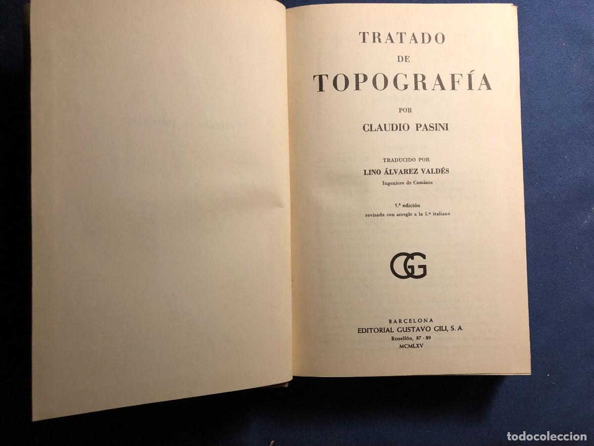 Libros de segunda mano: CLAUDIO PASINI : - TRATADO DE TOPOGRAFIA - (BARCELONA, 1960) - Foto 2