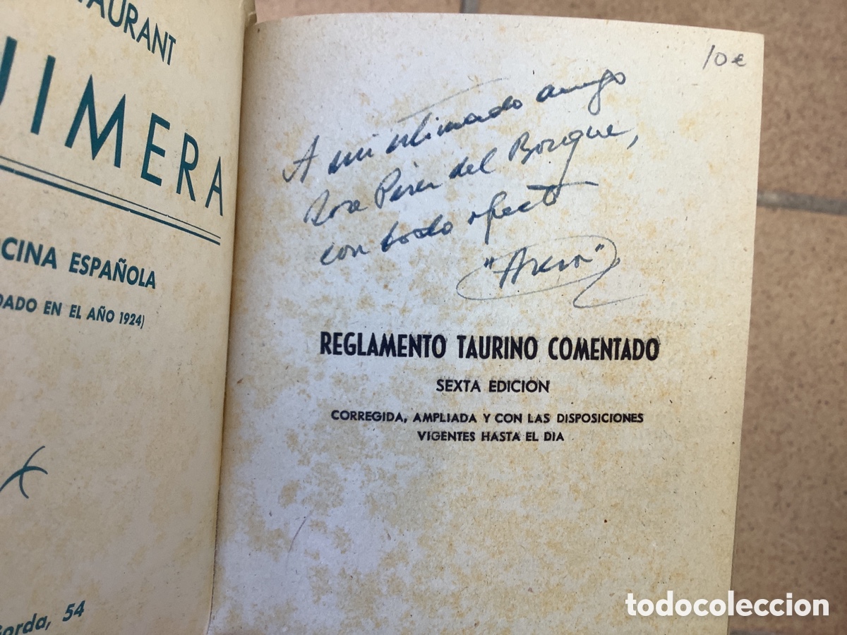 Libros de segunda mano: REGLAMENTO TAURINO, 1959, COMENTADO POR AREVA - Foto 2
